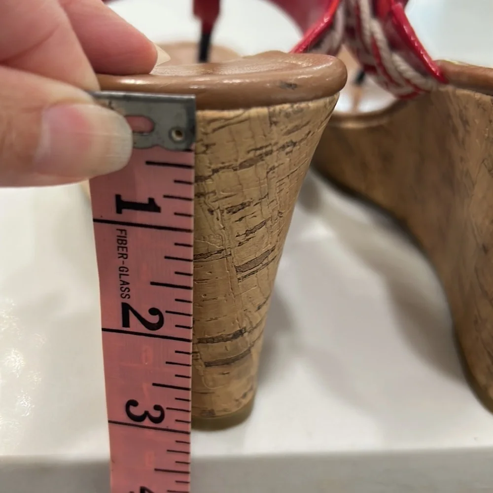 Tommy Hilfiger Cork Wedge Sandals. Size 8.‎ 5 M